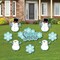 Big Dot of Happiness Let It Snow - Snowman - Yard Sign and Outdoor Lawn Decorations - Christmas and Holiday Yard Signs - Set of 8